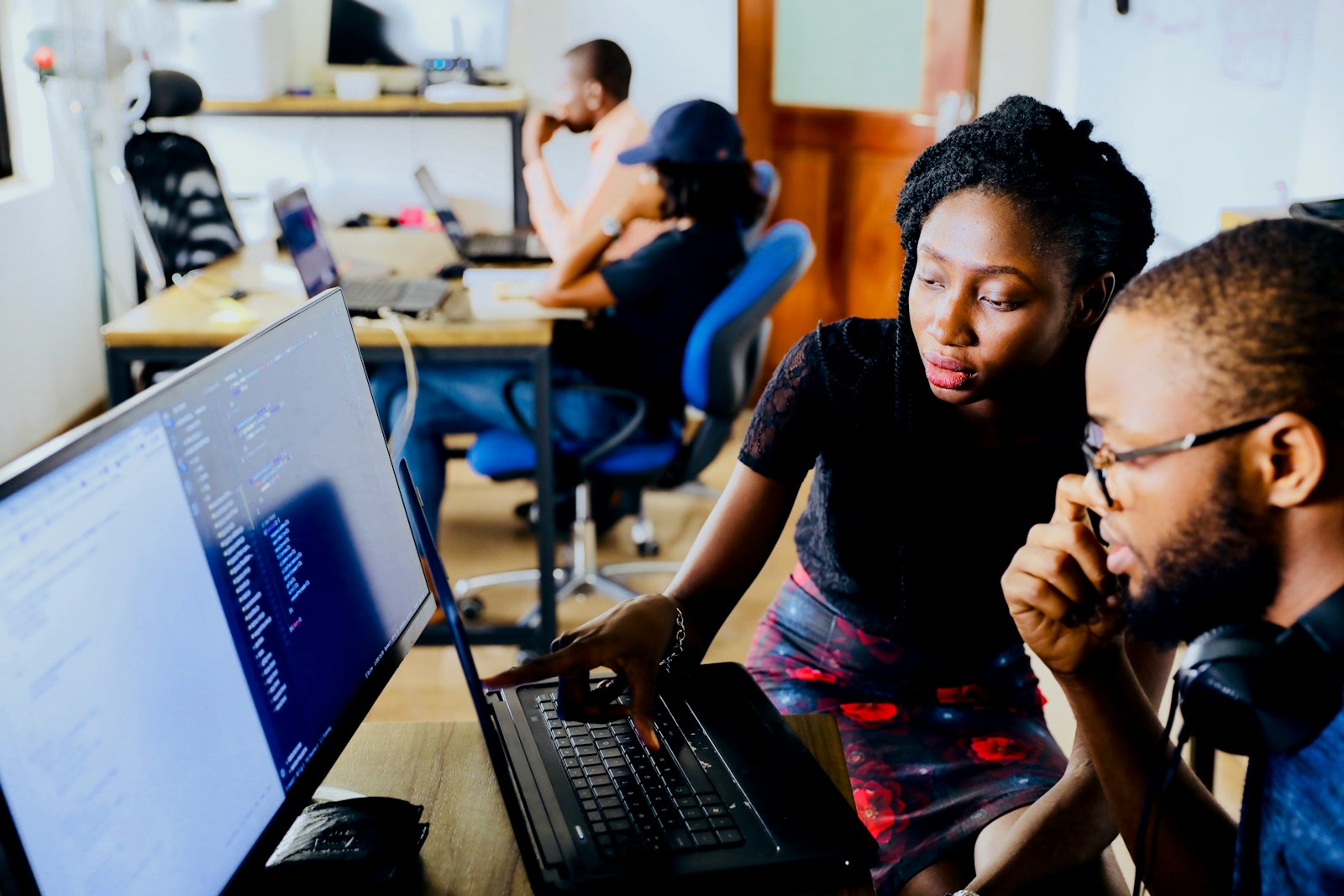 A Terron AI team member focused at work